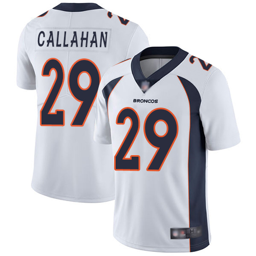 Men Denver Broncos 29 Bryce Callahan White Vapor Untouchable Limited Player Football NFL Jersey
